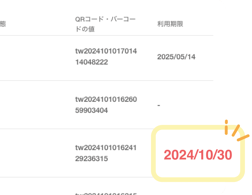 zaicoの期限アラート表示